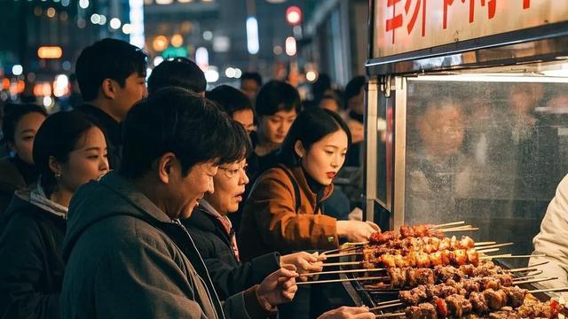 韓國游客上海排長隊嘗羊肉串，美食成文化交融縮影-圖2